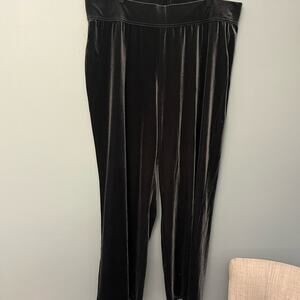 Lands’ End Wide Leg Velvet Pants